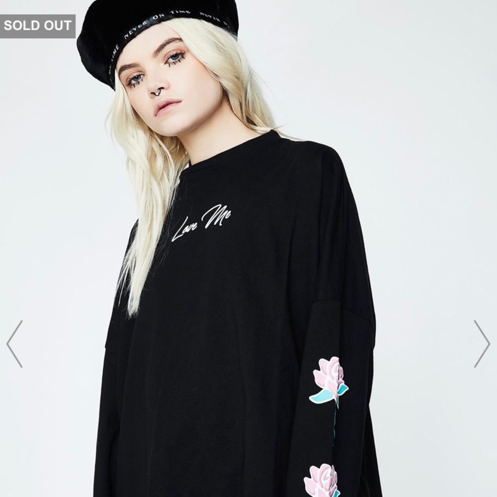 lazyoaf love me long sleeve tee